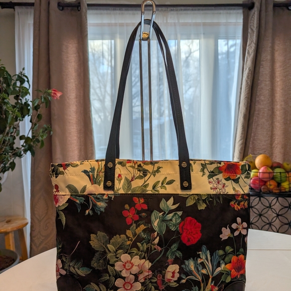 Calvin Klein Black Floral Tote - Picture 12 of 14